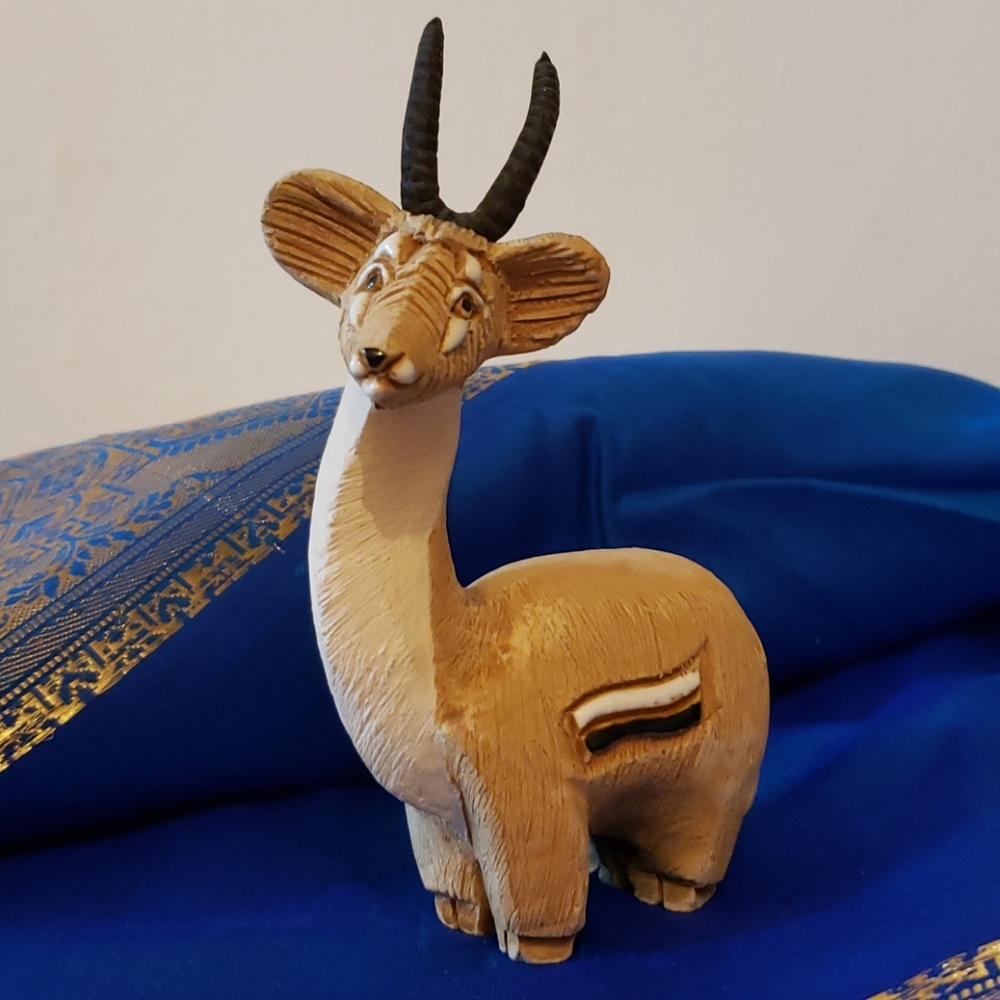 Soulful Antelope with Black Horns